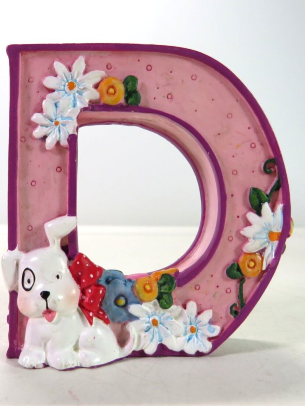 Mary Engelbreit letter "D" resin alphabet 1999 2.5" tall NO CHIPS